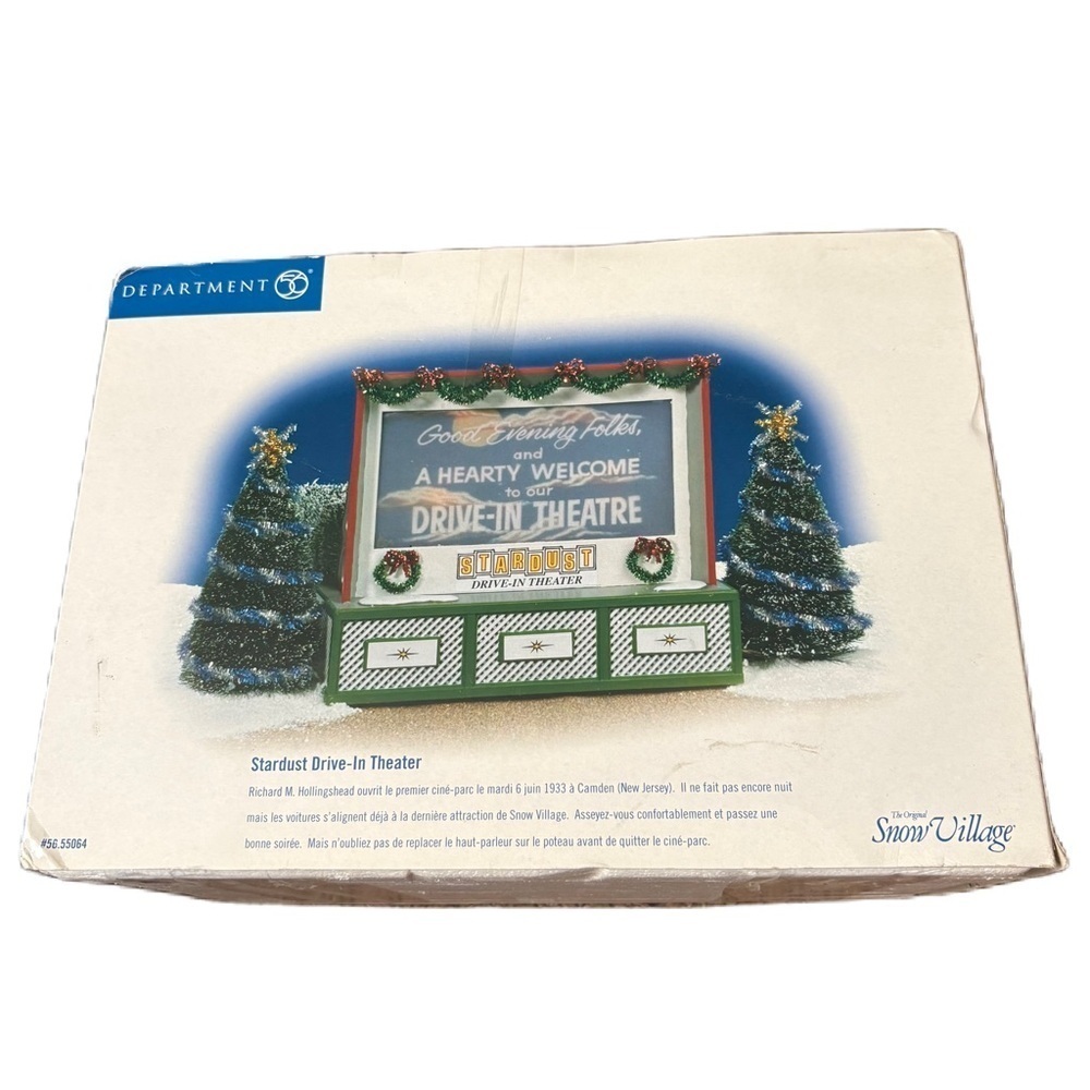 Department 56 House Stardust Drive In Snow Village Retired 55064 Christmas Trees